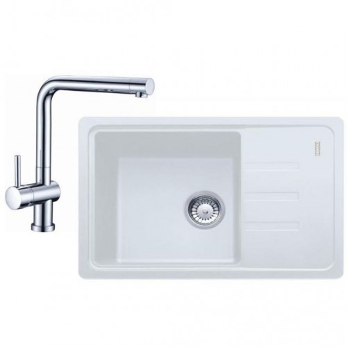 Franke SET G116 (dřez BSG 611-62 bílý+baterie Samoa) 114.0440.604