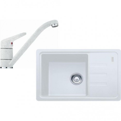 Franke SET G117 (dřez BSG 611-62 bílý+baterie FC 9541bílá) 114.0440.697