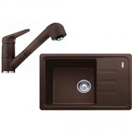Franke SET G118 (dřez BSG 611-62 hnědý+baterie FC 9547 hnědá) 114.0440.851 Franke SET G118 (dřez BSG 611-62 hnědý+baterie FC 9547 hnědá) 114.0440.851