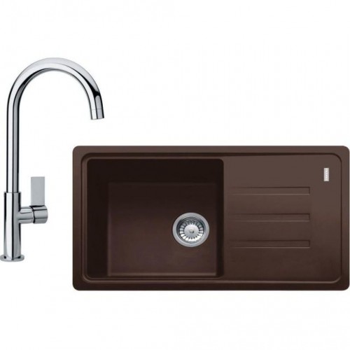 Franke SET G119 (dřez BSG 611-78/39 hnědý+baterie FP 0408.031) 114.0441.166