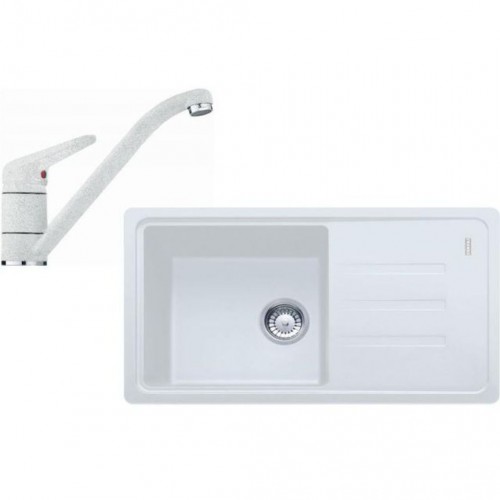 Franke SET G121 (dřez BSG 611-78/39 bílý+baterie FC 9541 bílá) 114.0441.169