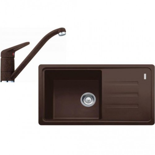 Franke SET G121 (dřez BSG 611-78/39 hnědý+baterie FC 9541 hnědá) 114.0441.177 Franke SET G121 (dřez BSG 611-78/39 hnědý+baterie FC 9541 hnědá) 114.0441.177