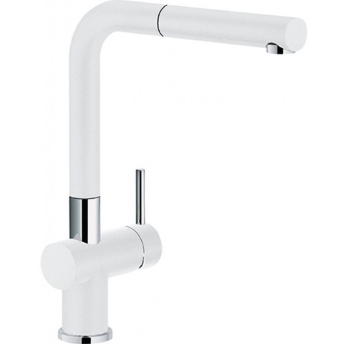 Franke FN 6110.094 Dřezová baterie se sprškou, Chrom/Bílá led 115.0373.888