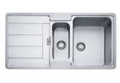 BAZAR Franke Hydros HDX 654 R, 965x510 mm, nerezový dřez 101.0320.862 VYVRTANÝ OTVOR, OHNUTÝ ROH!!