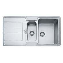 BAZAR Franke Hydros HDX 654 R, 965x510 mm, nerezový dřez 101.0320.862 VYVRTANÝ OTVOR, OHNUTÝ ROH!!