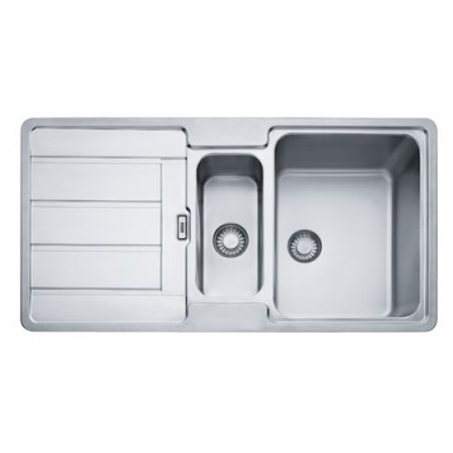 BAZAR Franke Hydros HDX 654 R, 965x510 mm, nerezový dřez 101.0320.862 VYVRTANÝ OTVOR, OHNUTÝ ROH!!