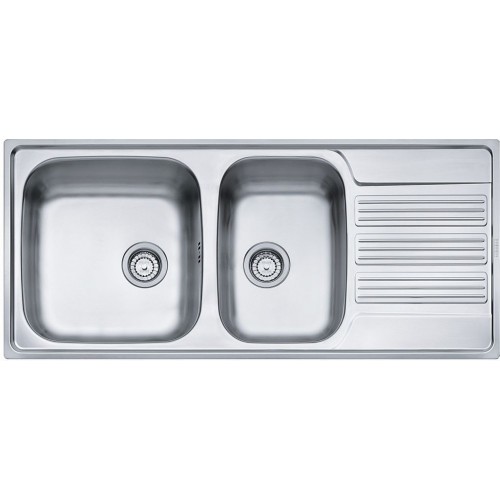 Franke Galileo GOX 621/2, 1160x510 mm, nerezový dřez + sifon 101.0178.740