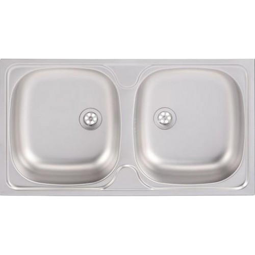 Franke Norm 80, 780x435 mm, nerezový dřez, leinen 101.0077.090