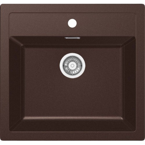 Franke Sirius SID 610, 560x530 mm, tectonitový dřez hnědá 114.0264.012