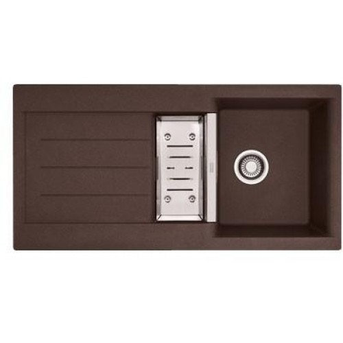 Franke Java JAG 651, 1000x510 mm, granitový dřez tmavě hnědá + miska 114.0250.547