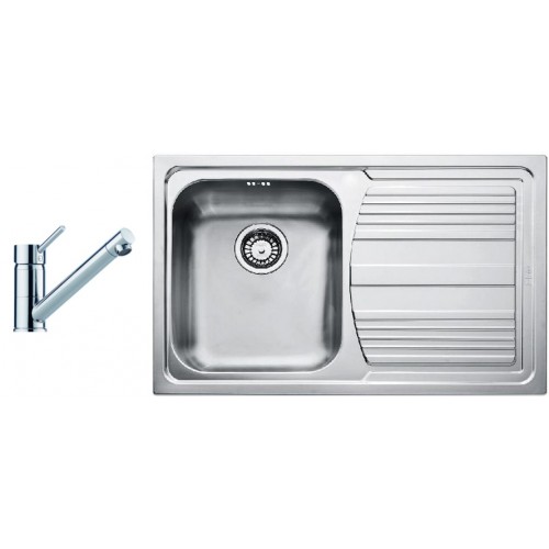 FRANKE SET N50 nerezový dřez LLL 611/2 + baterie FC 7477.031 chrom 101.0366.089 FRANKE SET N50 nerezový dřez LLL 611/2 + baterie FC 7477.031 chrom 101.0366.089