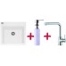Franke SET G35 dřez KSG 238.094 bílá + dřezová baterie Samoa + dávkovač saponátu FD 300