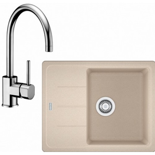 Franke SET G54 granitový dřez BFG 611-62 pískový melír + baterie FC 650 chrom 114.0323.800