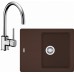 Franke SET G54 granitový dřez BFG 611-62 tmavě hnědá + baterie FC 650 chrom 114.0323.814