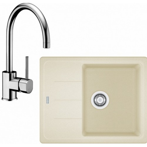 Franke SET G54 granitový dřez BFG 611-62 vanilka + baterie FC 650 chrom 114.0323.815
