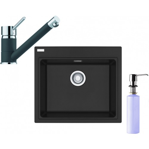 Franke SET G63 granitový dřez KSG 238 grafit+baterie FC 7477 grafit+dávkovač FD 300 Franke SET G63 granitový dřez KSG 238 grafit+baterie FC 7477 grafit+dávkovač FD 300