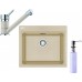 Franke SET G63 granitový dřez KSG 238 sahara+baterie FC 7477 sahara+dávkovač FD 300