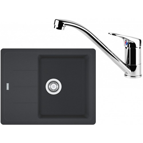 Franke SET G65 granitový dřez BFG 611-62 grafit + baterie FC 1839 chrom 114.0365.131