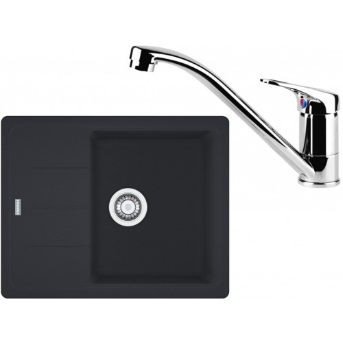 Franke SET G65 granitový dřez BFG 611-62 onyx + baterie FC 1839 chrom 114.0365.134
