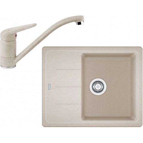 Franke SET G66 granitový dřez BFG 611-62 sahara+baterie FC 9541 sahara 114.0365.146
