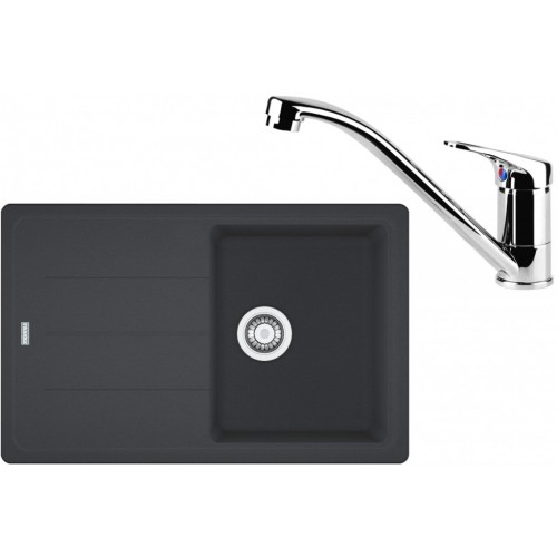 Franke SET G67 granitový dřez BFG 611-78 grafit + baterie FC 1839 chrom 114.0365.151