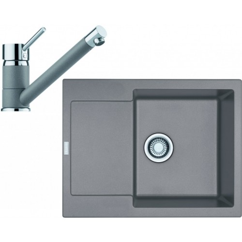 Franke SET G69 granitový dřez MRG 611-62 šedý kámen+baterie FC 7477 šedý kámen 114.0365.235