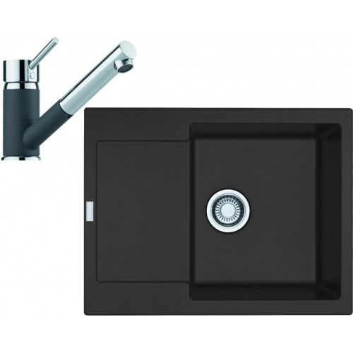 Franke SET G70 granitový dřez MRG 611-62 grafit+baterie FC 7486 grafit 114.0365.238
