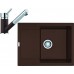 Franke SET G70 granitový dřez MRG 611-62 tmavě hnědá+baterie FC 7486 tmavě hnědá 114.0365.258