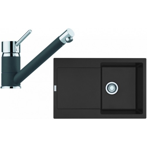 Franke SET G71 granitový dřez MRG 611 grafit+baterie FC 7477 grafit 114.0365.260
