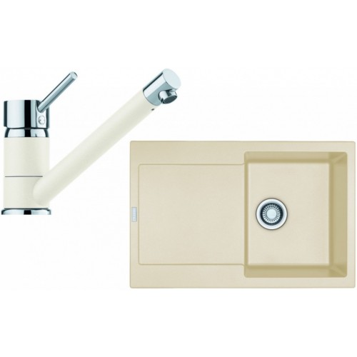 Franke SET G71 granitový dřez MRG 611 vanilka+baterie FC 7477 vanilka 114.0365.279