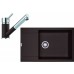Franke SET G78 granitový dřez MRG 611-78 BB tmavě hnědá+baterie FC 7486 tmavě hnědá 114.0365.714
