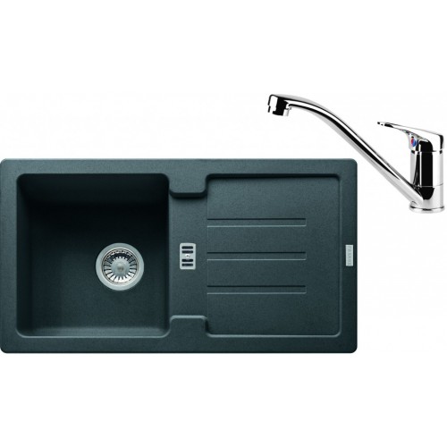 Franke SET G81 granitový dřez STG 614-78 grafit + baterie FC 1839 chrom 114.0365.734 Franke SET G81 granitový dřez STG 614-78 grafit + baterie FC 1839 chrom 114.0365.734