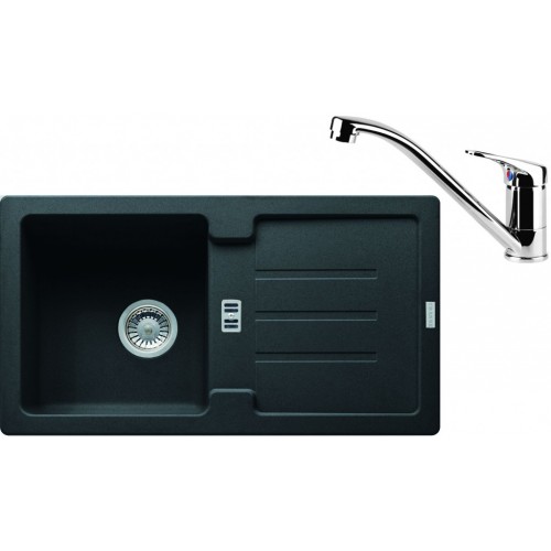 Franke SET G81 granitový dřez STG 614-78 onyx + baterie FC 1839 chrom 114.0365.736