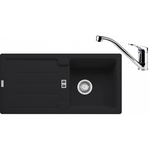 Franke SET G84 granitový dřez STG 614 grafit + baterie FC 1839 chrom 114.0365.796