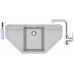 FRANKE SET G86 granitový dřez MRG 612 E stříbný+baterie FN 0147+dávkovač FD 300