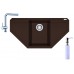 Franke SET G85 granitový dřez MRG 612 E tmavě hnědý+baterie Samoa+dávkovač FD 300