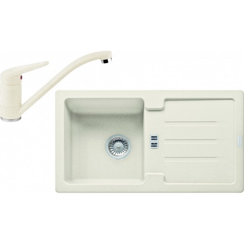 Franke SET G89 granitový dřez STG 614-78 vanilka +baterie FC 9541 vanilka 114.0366.008 Franke SET G89 granitový dřez STG 614-78 vanilka +baterie FC 9541 vanilka 114.0366.008