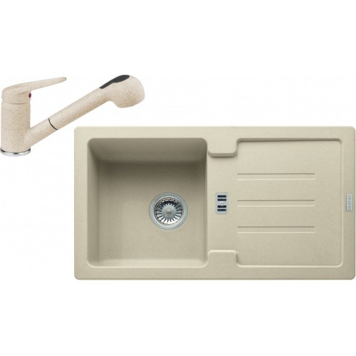 Franke SET G90 granitový dřez STG 614-78 sahara +baterie FC 9547 sahara 114.0366.023