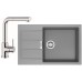 Franke SET T55 tectonitový dřez SID 611-78/45 BB šedá + baterie FN 0147.031 chrom