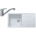 Franke SET G133 granitový dřez BFG 611 bílá led + baterie FC 9541.031 chrom