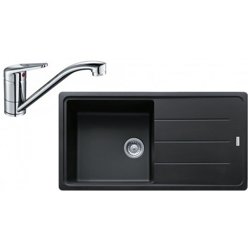 Franke SET G133 granitový dřez BFG 611 onyx + baterie FC 9541.031 chrom