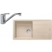 Franke SET G133 granitový dřez BFG 611 pískový melír + baterie FC 9541.031 chrom