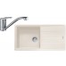 Franke SET G133 granitový dřez BFG 611 vanilka + baterie FC 9541.031 chrom