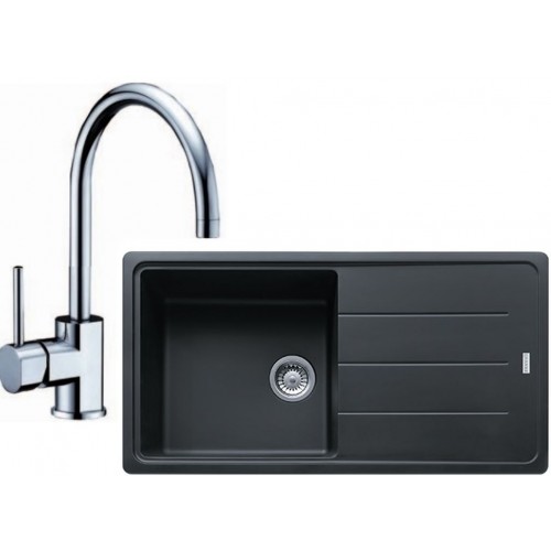 Franke SET G134 granitový dřez BFG 611 grafit + baterie FC 650.031 chrom