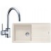 Franke SET G134 granitový dřez BFG 611 vanilka + baterie FC 650.031 chrom