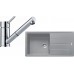 Franke SET G136 granitový dřez BFG 611 šedý kámen + baterie FG 7486.031 chrom