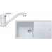 Franke SET G137 granitový dřez BFG 611 bílá led + baterie FC 9541.094 bílá led