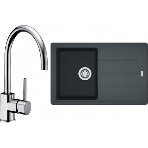 Franke SET G56 granitový dřez BFG 611-78 grafit + baterie FC 650 chrom 114.0323.873