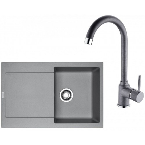 Franke SET G168 (dřez MRG 611 + baterie FP 9000.084) Šedý kámen 114.0587.980