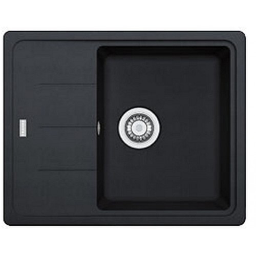 Franke Basis BFG 611-62, Fragranitový dřez, onyx 114.0285.105/ OTVOR - JIŽ S VYVRTANÝM OTVOREM NA BATERII - ODKAP VLEVO - VANIČKA VPRAVO.